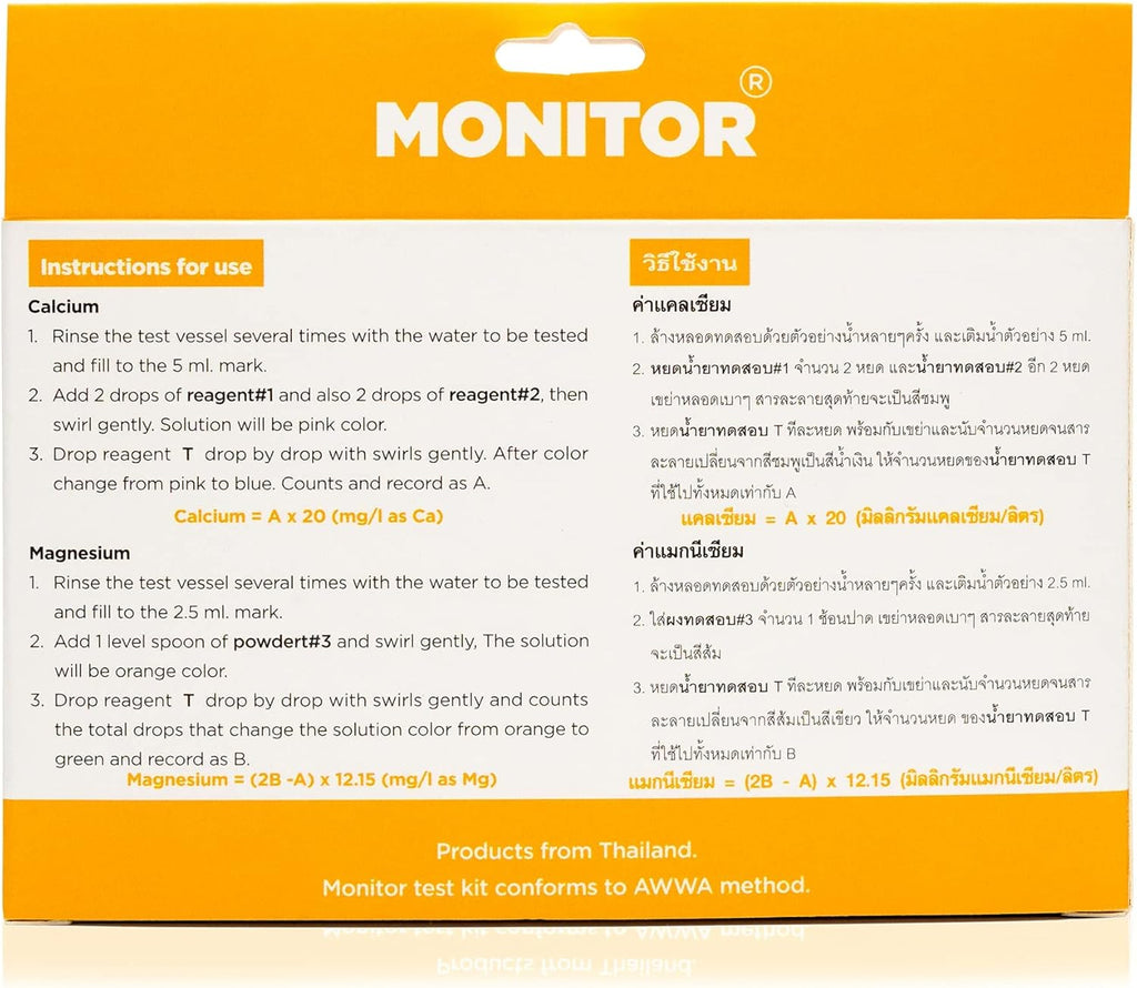 Monitor Calcium/Magnesium Low Salinity (0-5 PPT) Test KIT (120 Tests) T854358