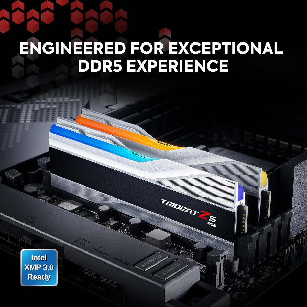 32GB (2x16GB) DDR5 RAM 6000MT/s CL32-38-38-96 Metallic Silver Desktop Computer Memory E274416