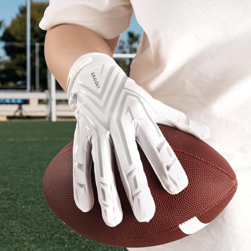 White Football Gloves U9044