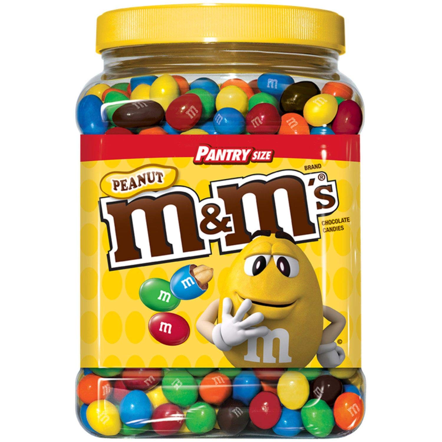 62 oz. Peanut Chocolate Candy Plastic Jar (pack of 3) I176