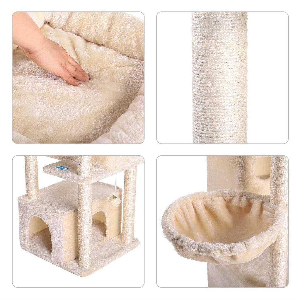 Cat Tree with Sisal-Covered Scratching Posts X571