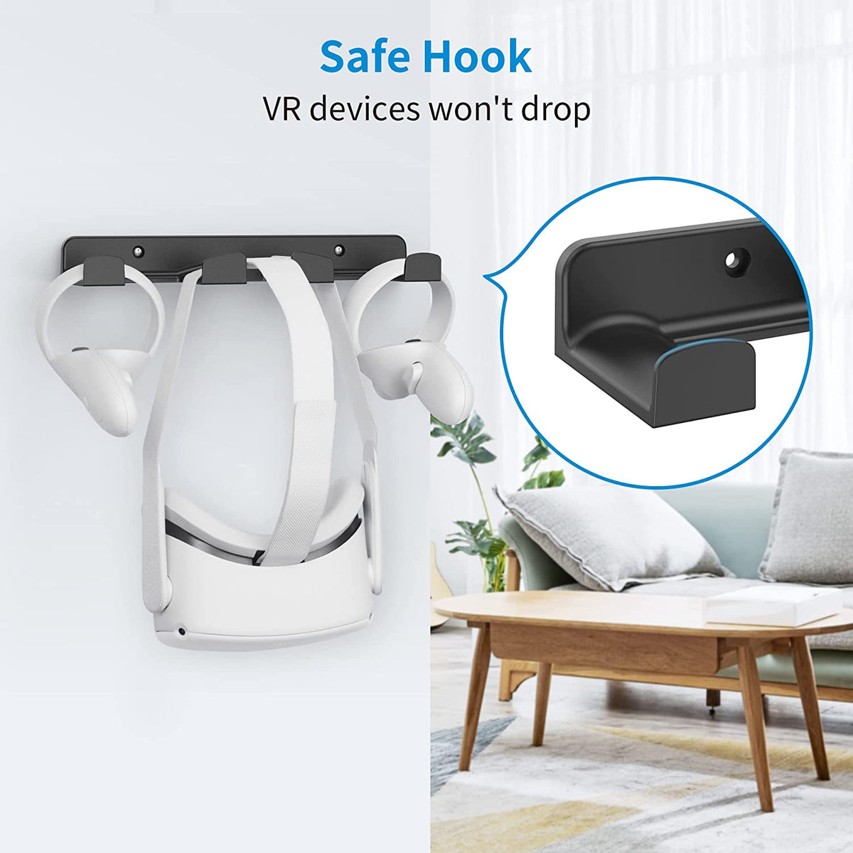 VR Wall Mount Storage Stand Display Holder Hook O89168