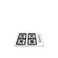 White 30x22 Gas Cooktop with 4 Burners H879