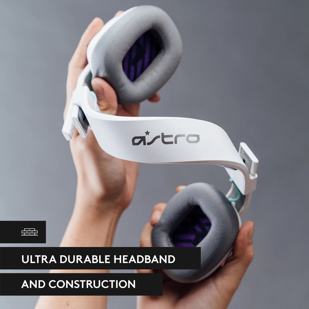 White Wired Gaming Over-Ear Headset with Boom Microphone X462477
