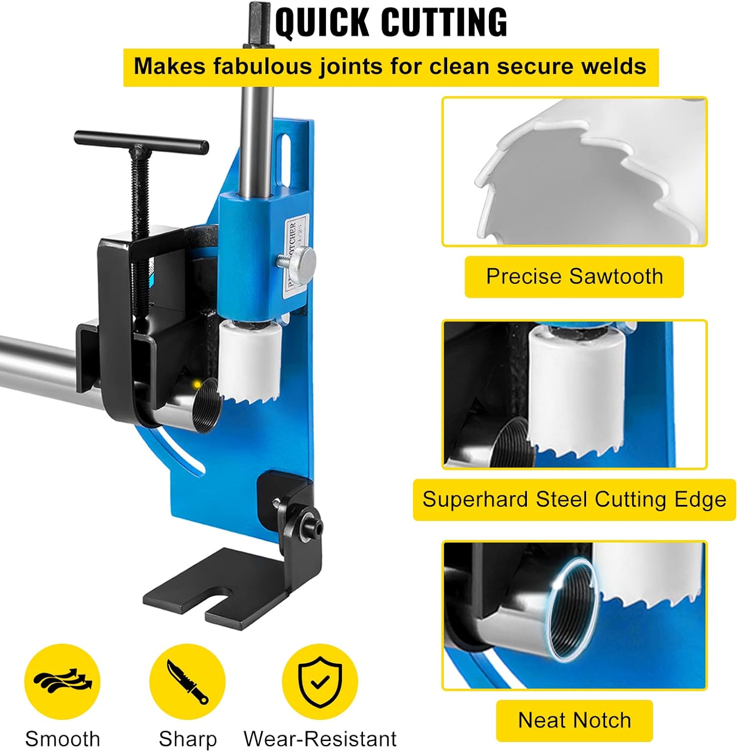 60 Degree Pipe Notcher for 2" Round Tubing M177