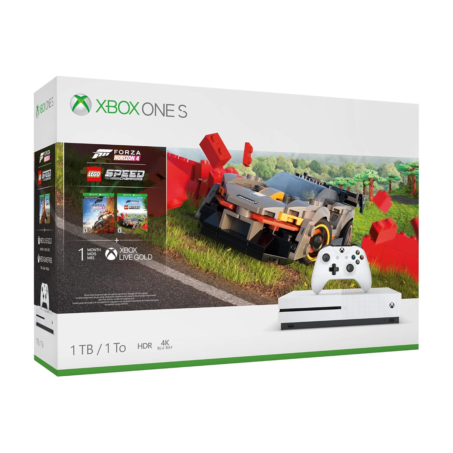 White 1TB Xbox One S A82036