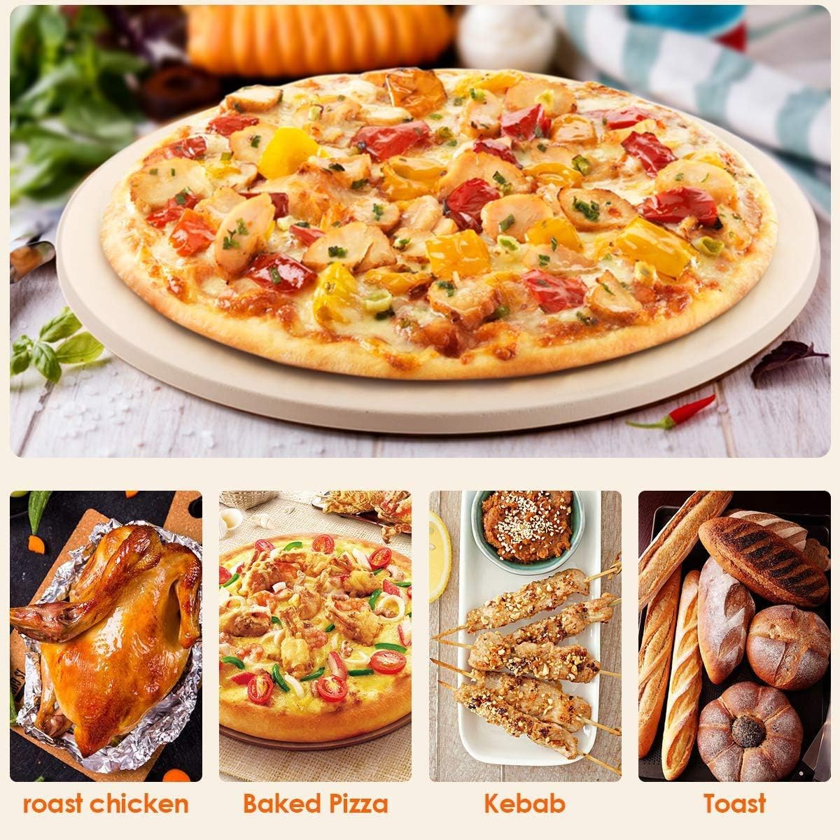 12 Inch Ceramic Pizza Stone P502227