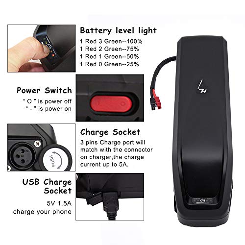 48v 52v 36v 13Ah 17.5Ah 20Ah Ebike Battery P144120