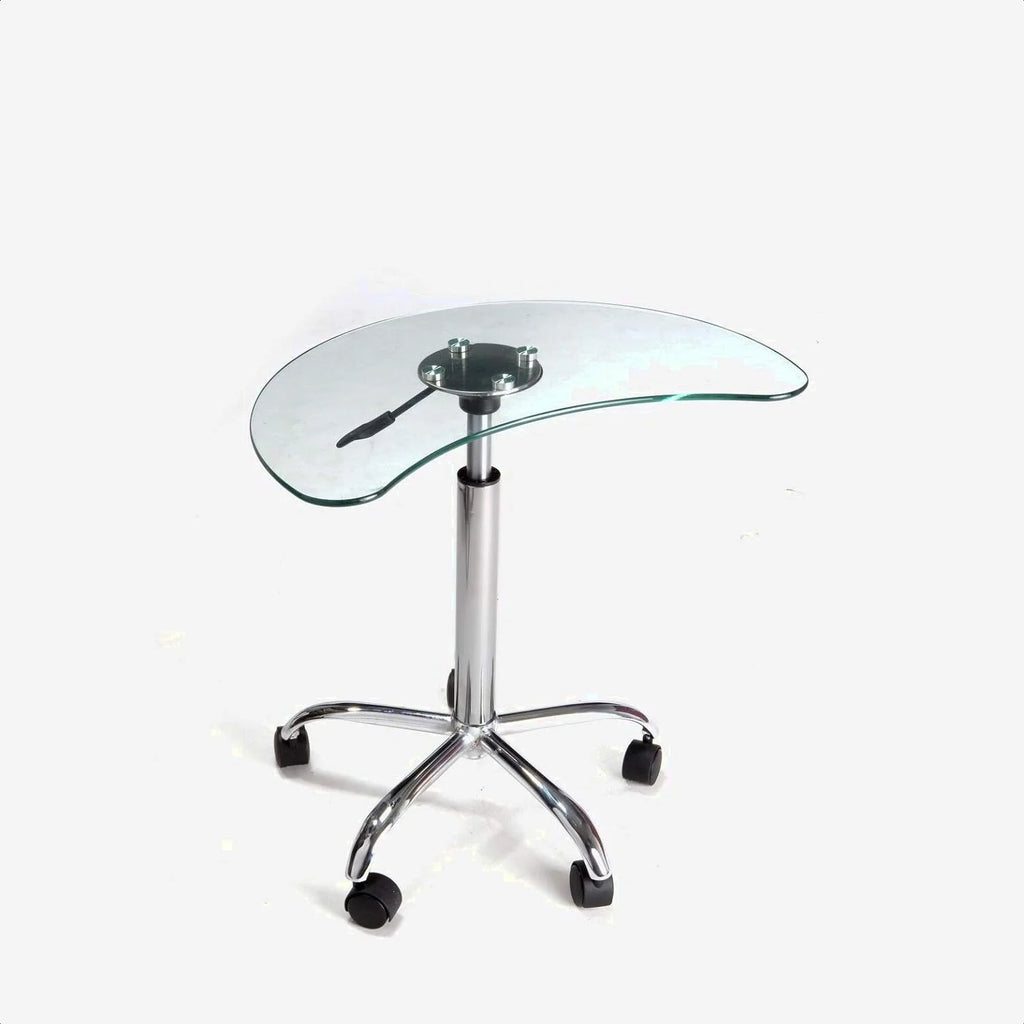 Oval Credenza Desk, Height Adjustable, 25.6'' W X 15.8'' D X445