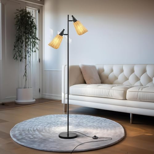 Gold Floor Lamp with Foot Switch Standing Lamp I842