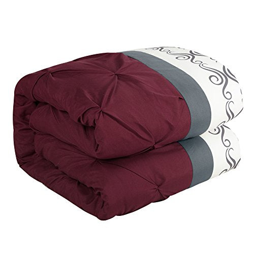 Red Queen Size 20 Piece Microfiber Comforter Set Z87948