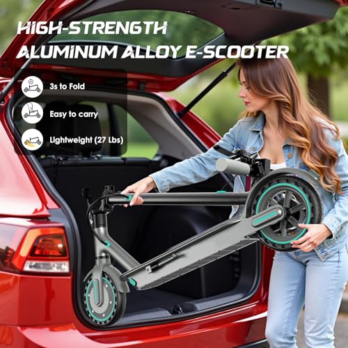 Electric Scooter with 8.5" Honeycomb Tire, Foldable Aluminum Alloy E-Scooter D291229