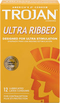 12 Count Lubricated Ribbed Condoms N676
