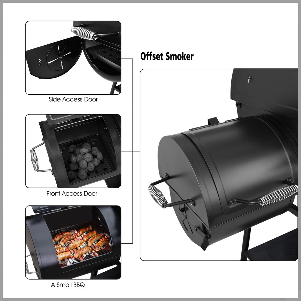 30" Charcoal Grill with Offset Smoker Q145413