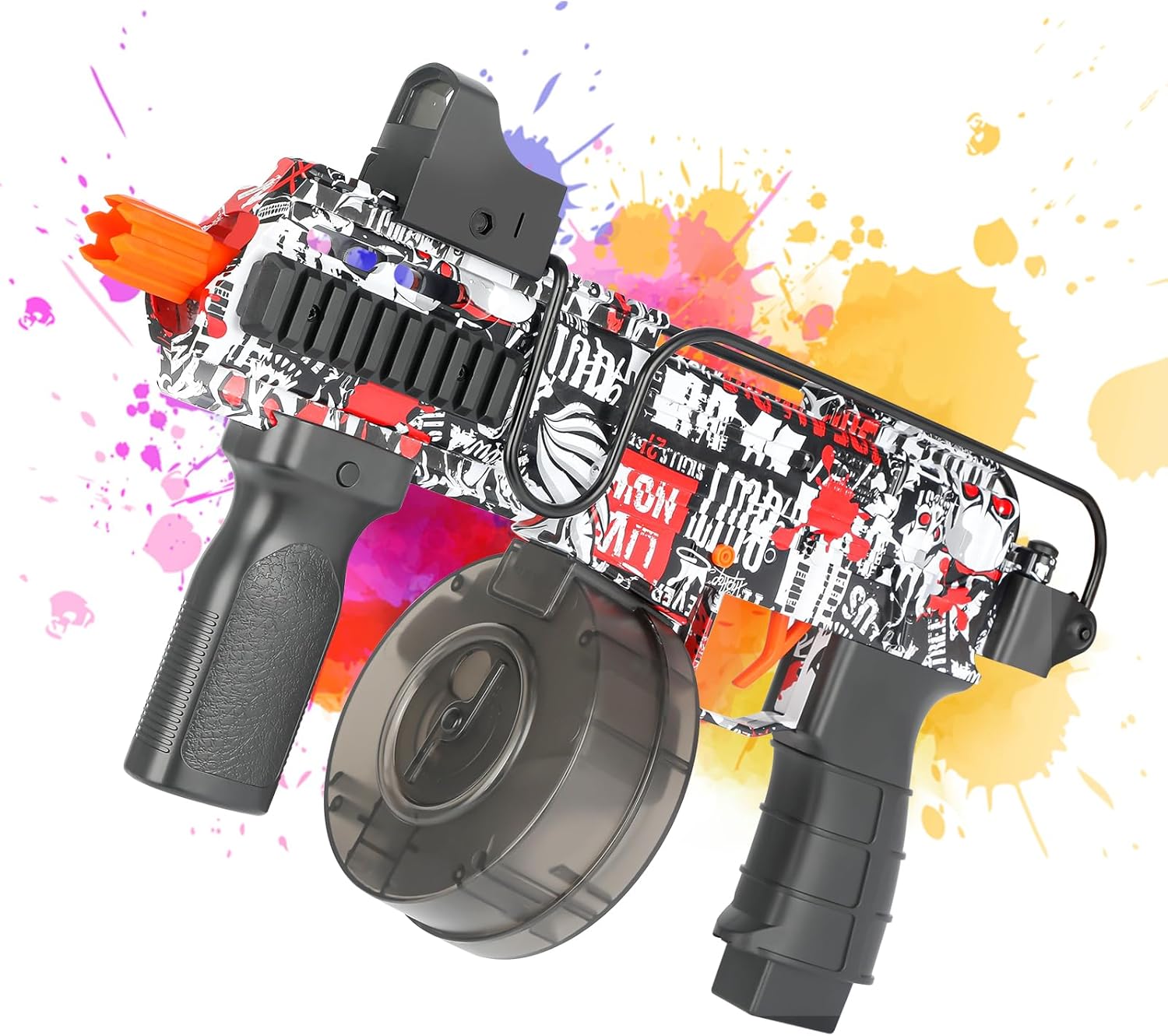 Red Electric Gel Ball Blaster with 10,000 Gel Beads O708896