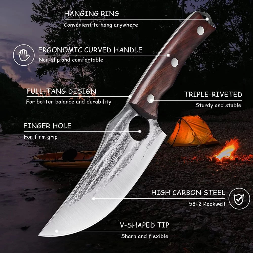 5.5 inch High Carbon Steel Meat Cleaver I1698