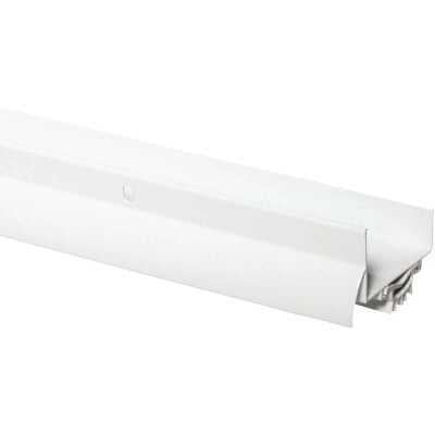 White U-Shaped Door Bottom With Vinyl Fins A7062
