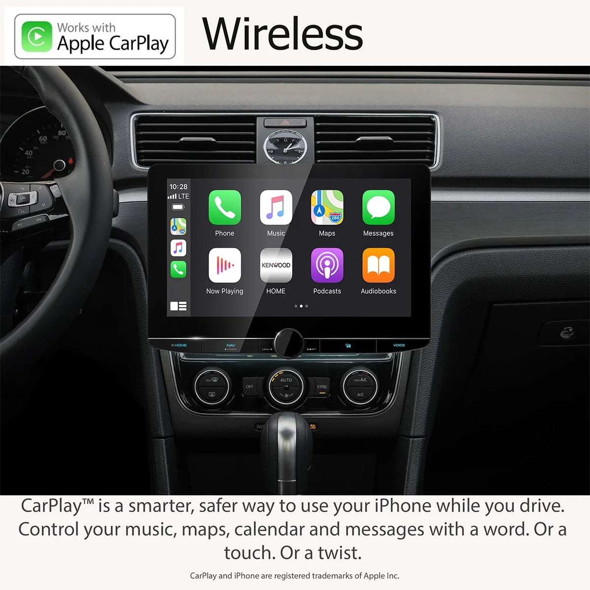 10.1" High Definition Navigation Car Stereo Receiver with Capacitive Touch Panel D676