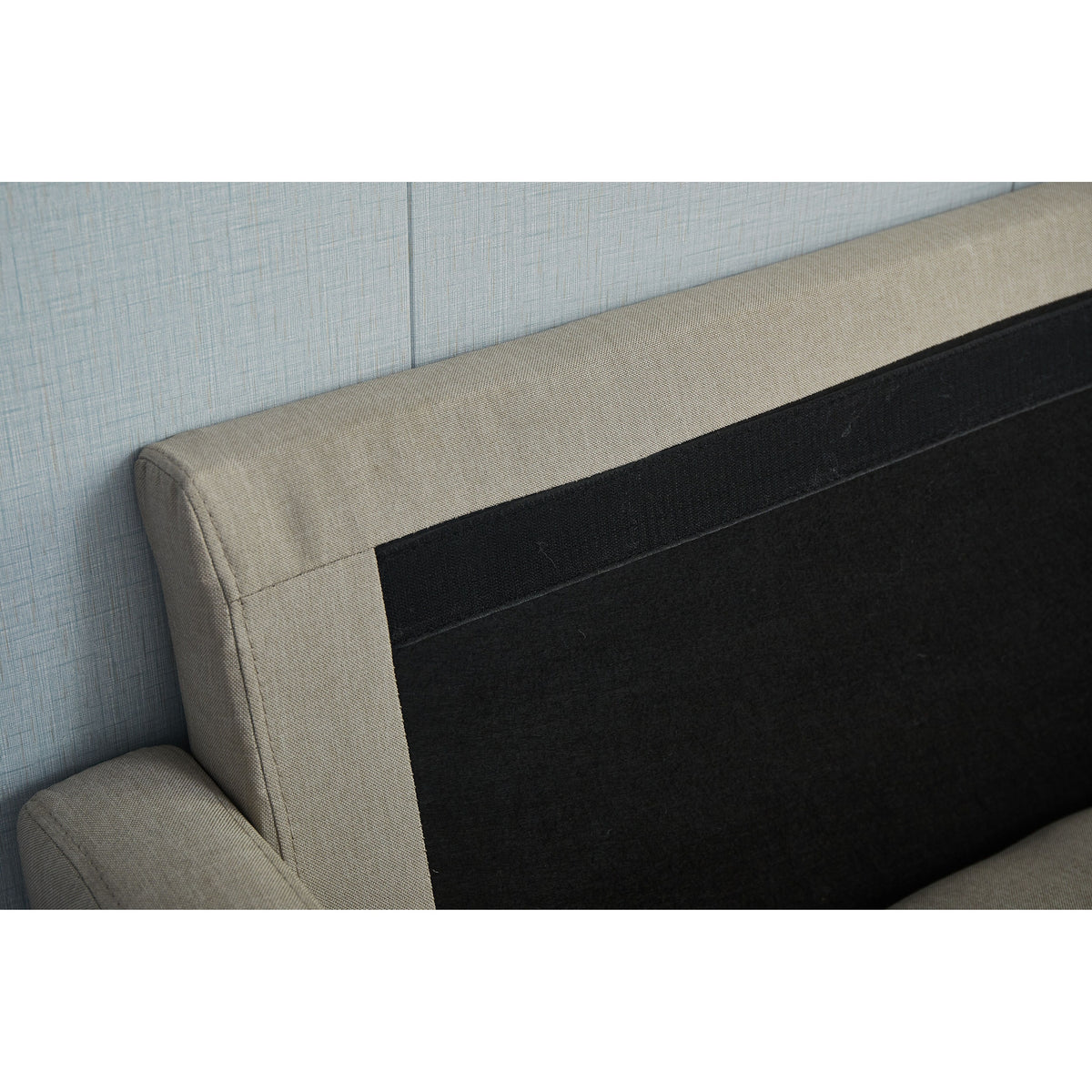 Dark Blue Linen 2 Piece Loveseat and Sofa Set A6432