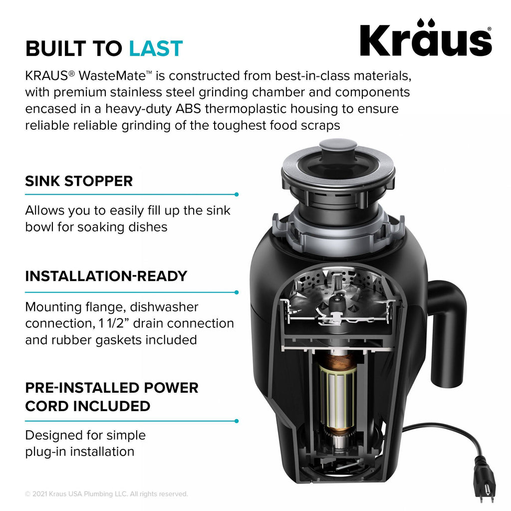 0.75 HP Continuous Feed Garbage Disposal G889749