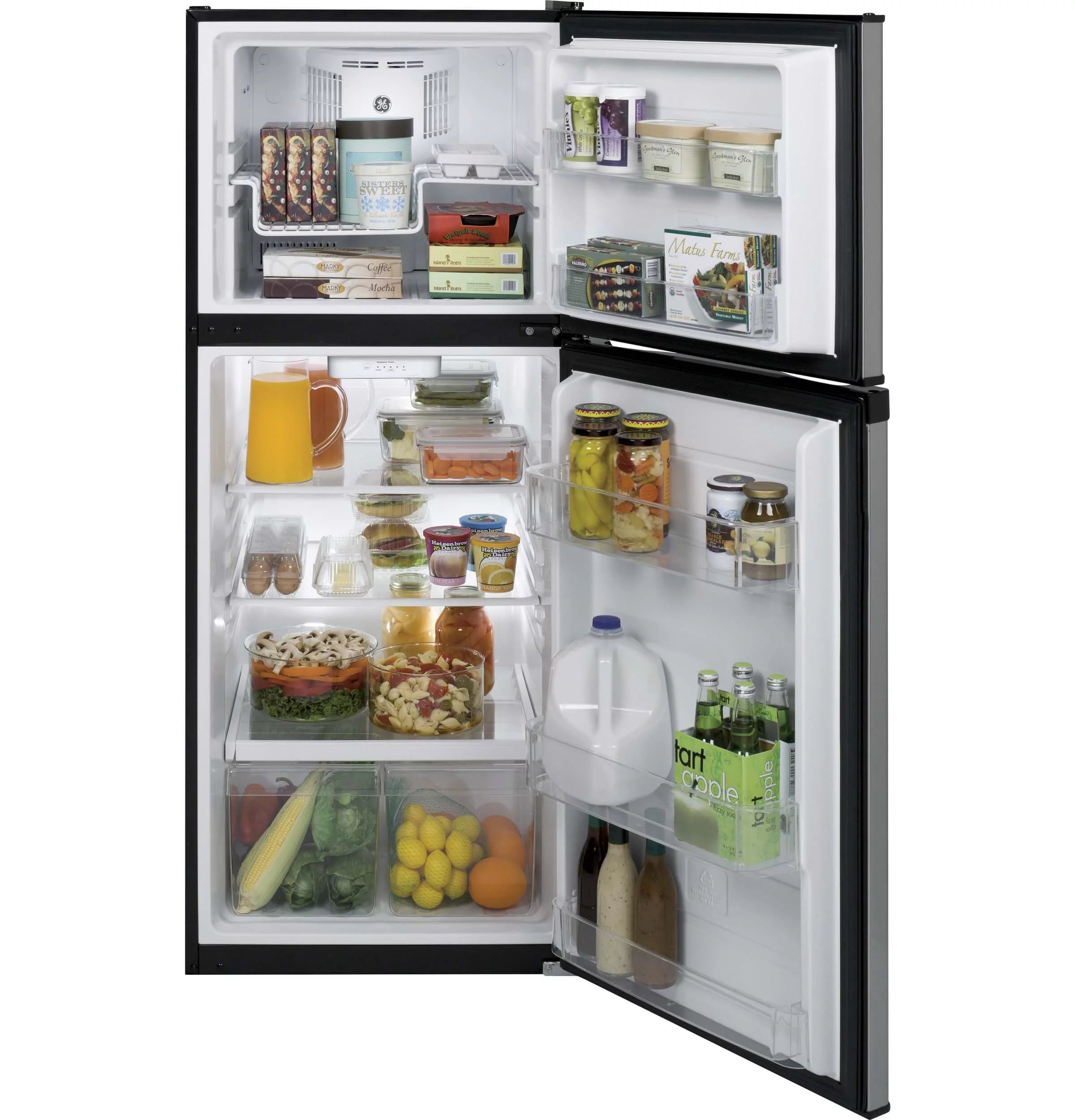 24 Inch Freestanding Top Freezer Refrigerator Stainless Steel F60503