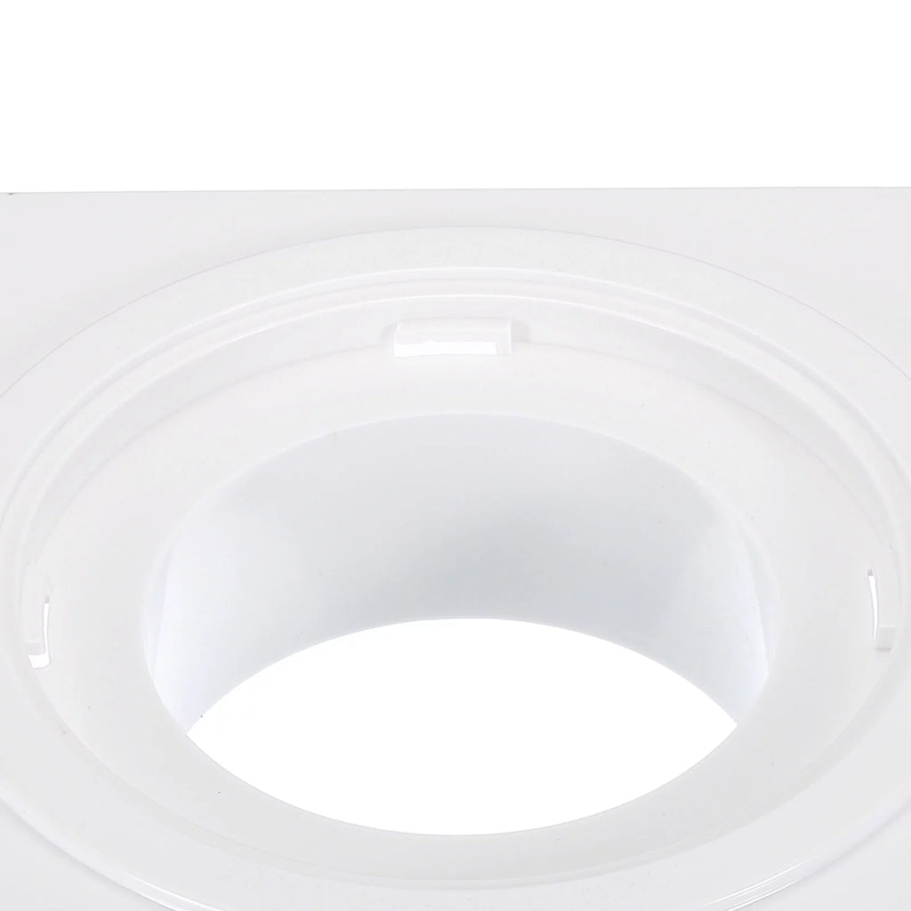 4 Inch Dryer Vent Wall Plate Adapter Ventilation Duct Flange White B11082