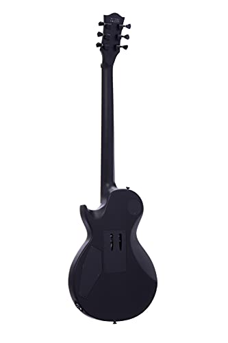 Satin Black Solid Body Electric Guitar with Floyd Rose Tremolo F441825