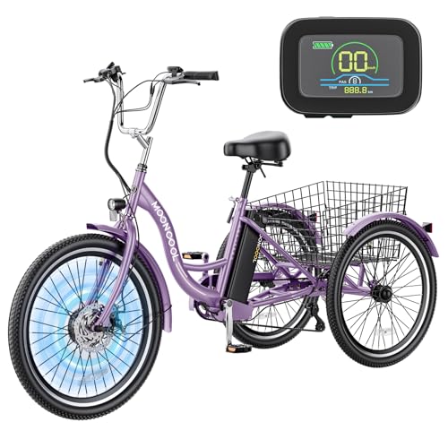 350W 36V 7 Speeds 3 Wheels Electric Tricycle with Large Basket P7671
