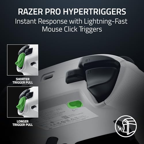 White Wireless Gaming Controller with 6 Remappable Buttons E65177