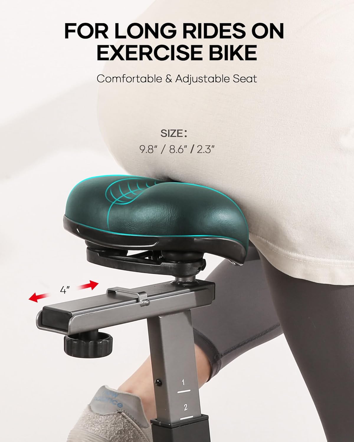 Indoor Cycling Bike with Resistance Seat Cushion LCD Monitor Belt Drive L17592