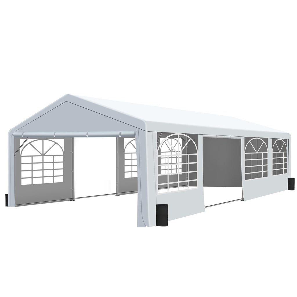 20x30FT Patio Tent with Windows, Heavy Duty Canopy Gazebo U601