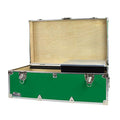 Navy Steel Footlocker with Tray - 32 x 18 x 13.5 Inches R71319