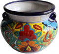 Small-Sized Rainbow Talavera Ceramic Garden Pot D556