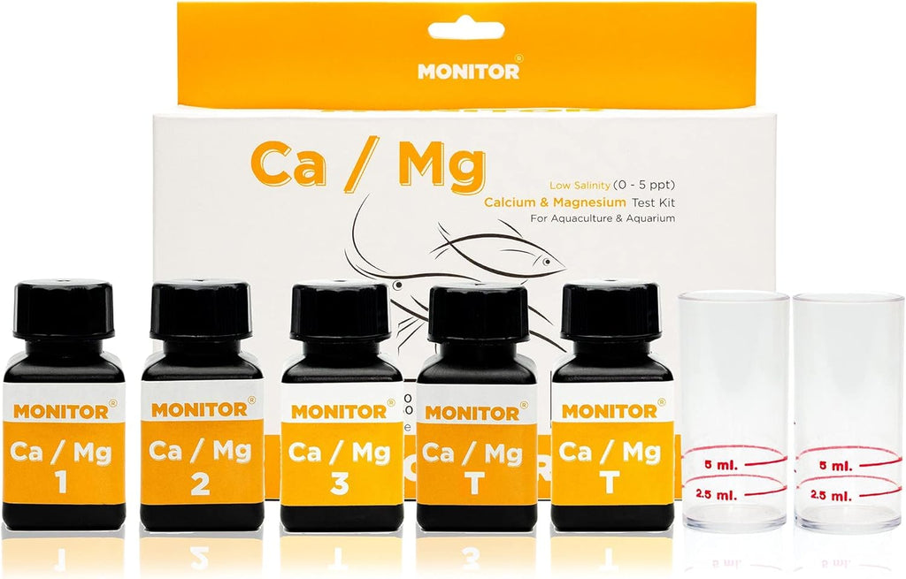 Monitor Calcium/Magnesium Low Salinity (0-5 PPT) Test KIT (120 Tests) T854358