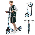 Kick Scooter, Foldable, Lightweight, 8IN Wheels, Max Load 240 LBS F7865