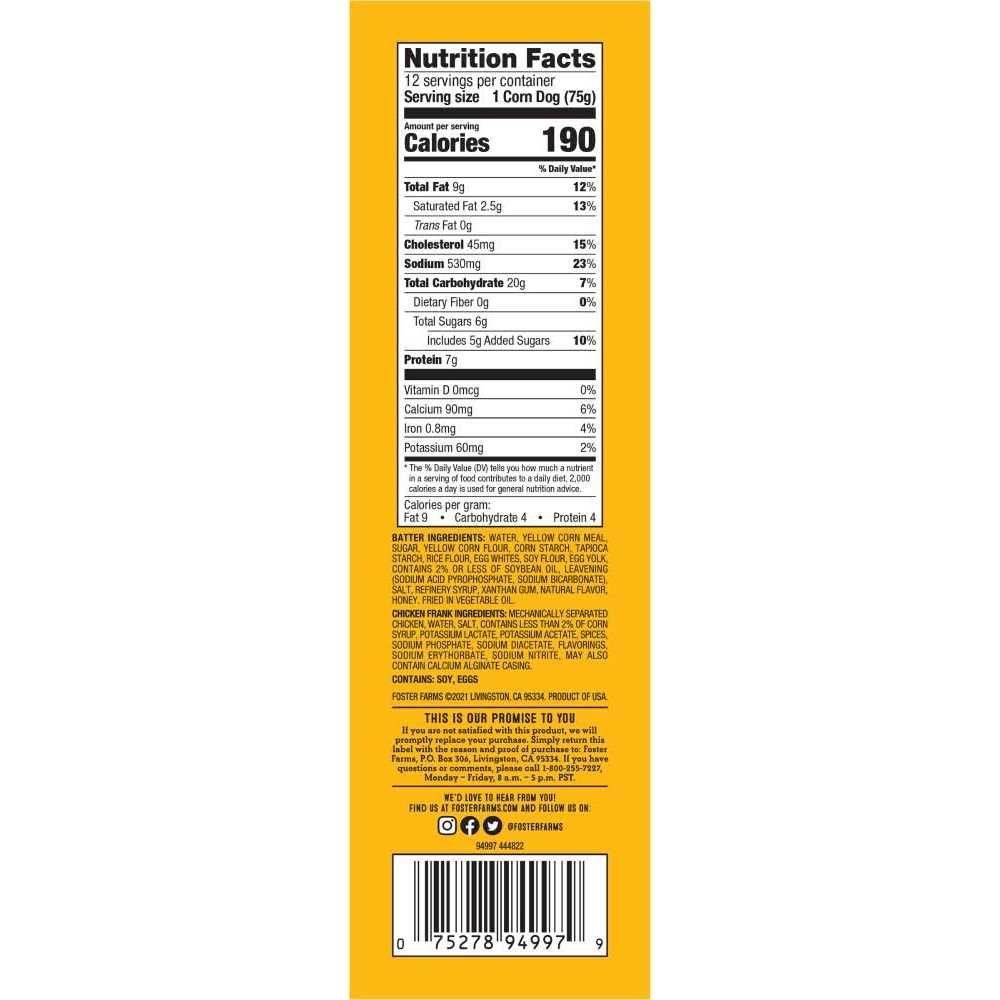 Honey Crunchy Corn Dogs E714470