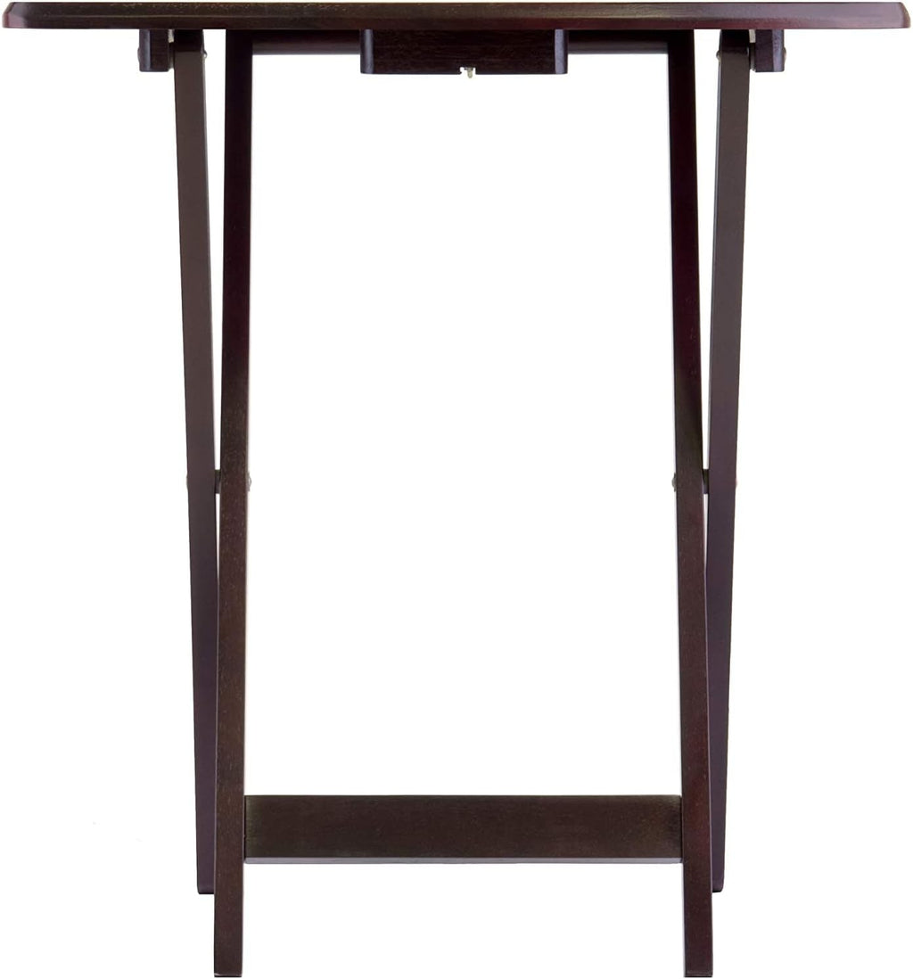 Espresso Folding Wooden Tray Table X848