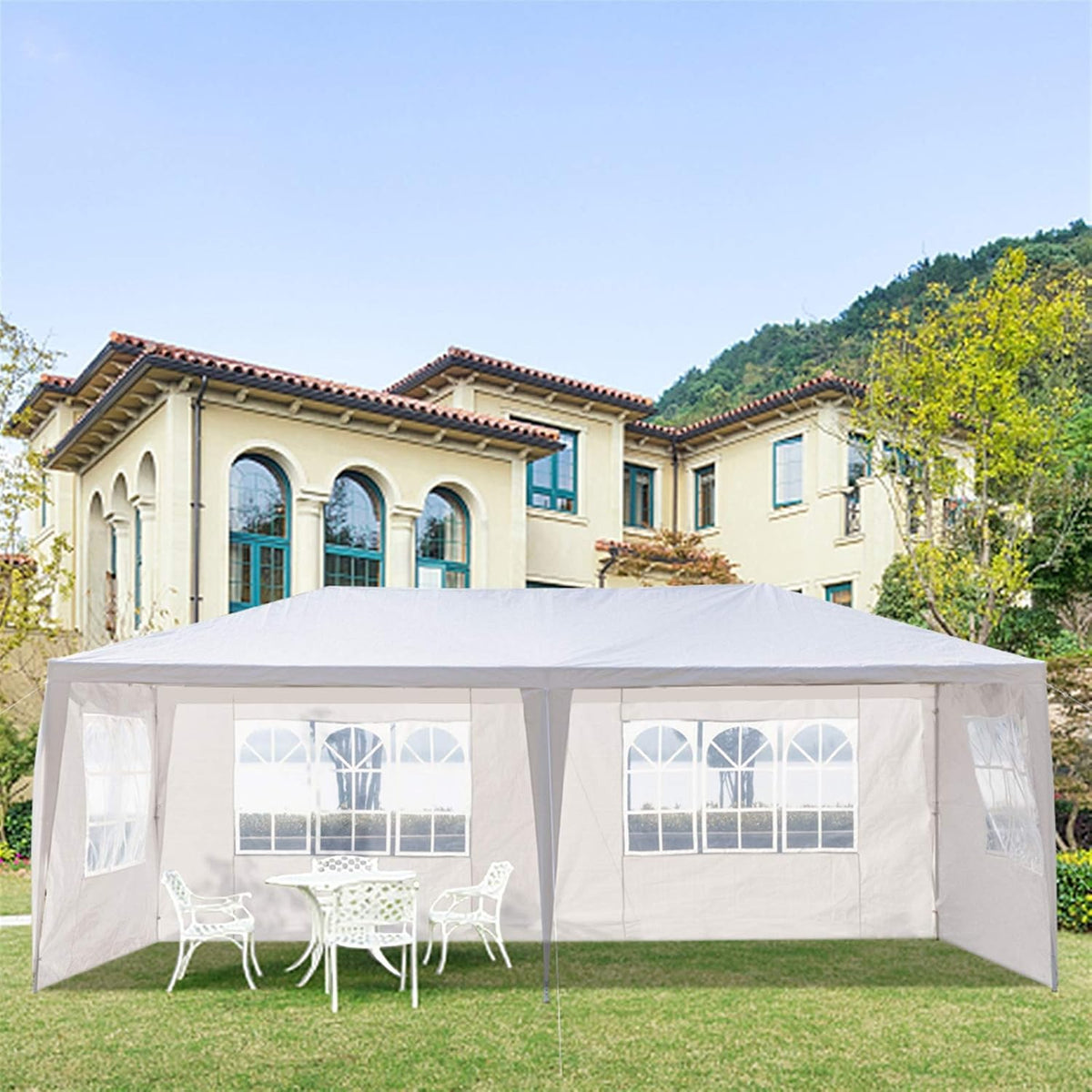 10'x20' Outdoor Canopy Tent with Sidewalls E46600