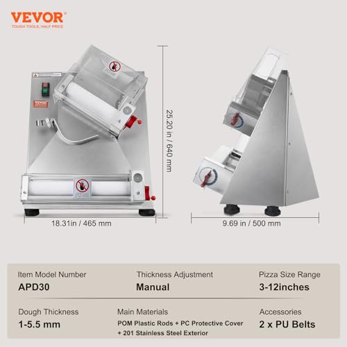 Stainless Steel Automatic Commercial Pizza Dough Roller Sheeter Q3033