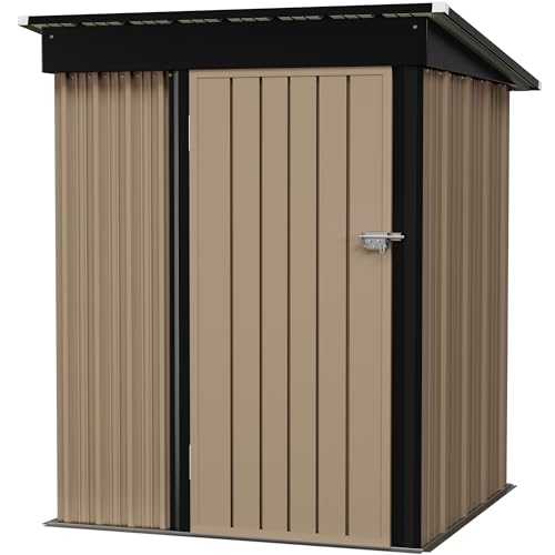 5 x 3 FT Waterproof Metal Garden Storage Shed B8724