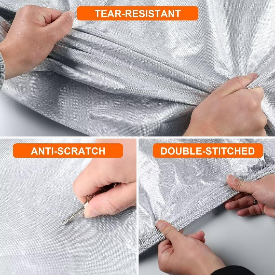 Silver Waterproof Car Cover for Jeep Wrangler 4 Door V882837