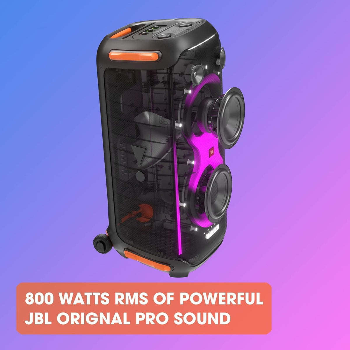 800W Wireless Bluetooth Splashproof Party Speaker with Lights Y847