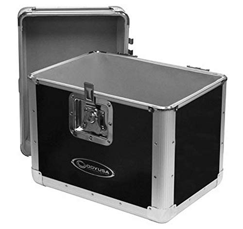 Black Record Utility Case for 70 12" Vinyl Records F984158