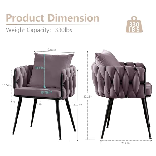 Blue Velvet Set of 2 Dining Chairs with Metal Legs A881515