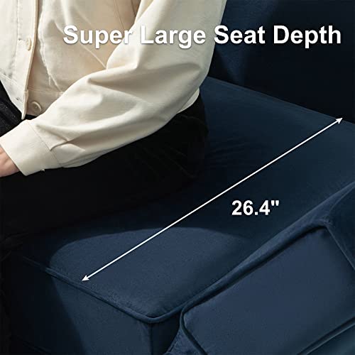 Oversized Modular U Shaped Sectional Sofa with Storage Velvet Black X99662
