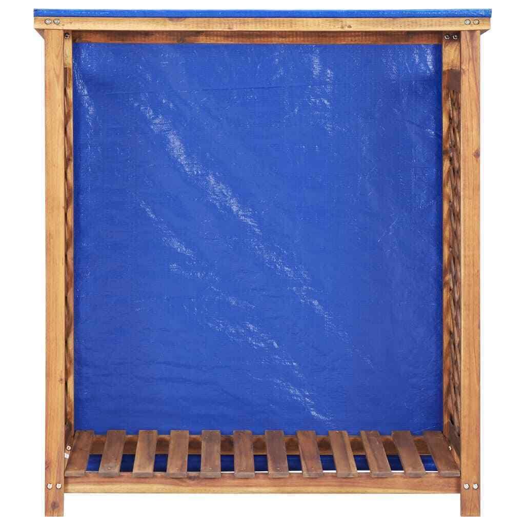 Firewood Storage Shed Solid Acacia Wood I4322