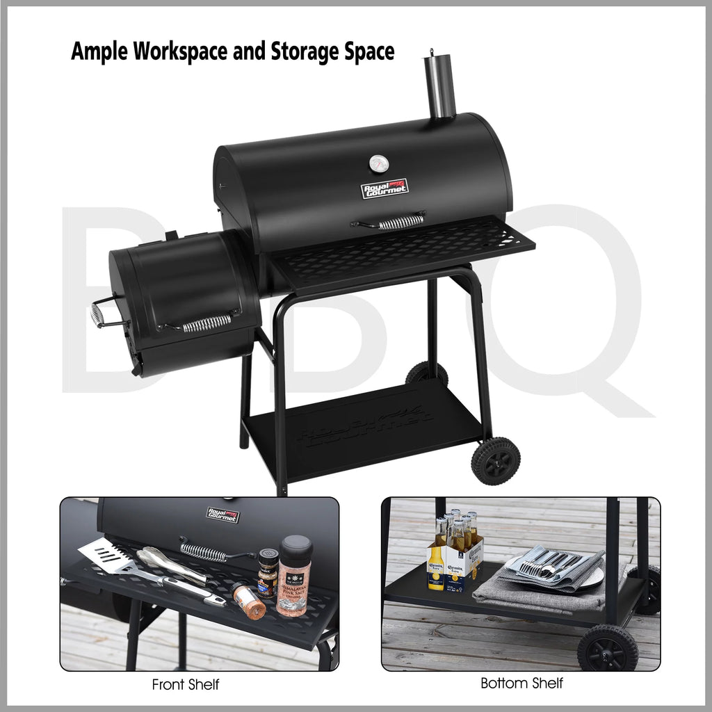 30" Charcoal Grill with Offset Smoker Q145413