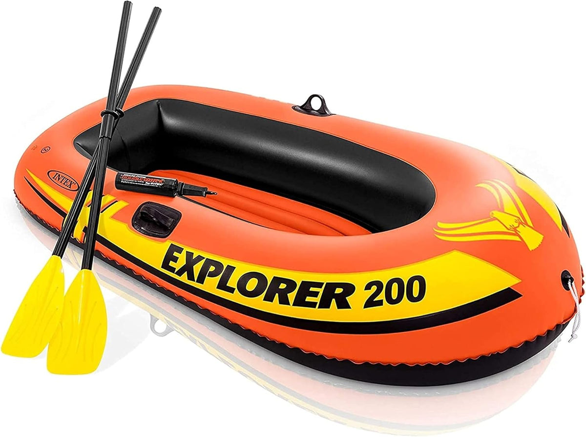 2 Person Inflatable Fishing Boat with Oars Pump G878757