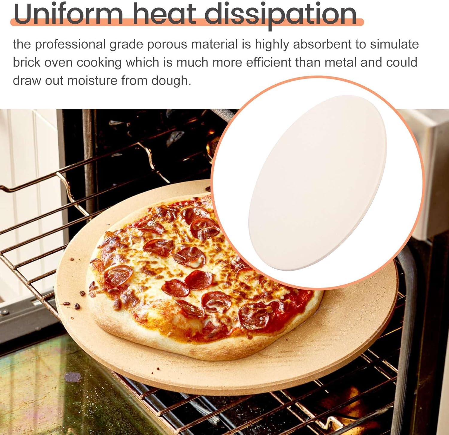 12 Inch Ceramic Pizza Stone P502227