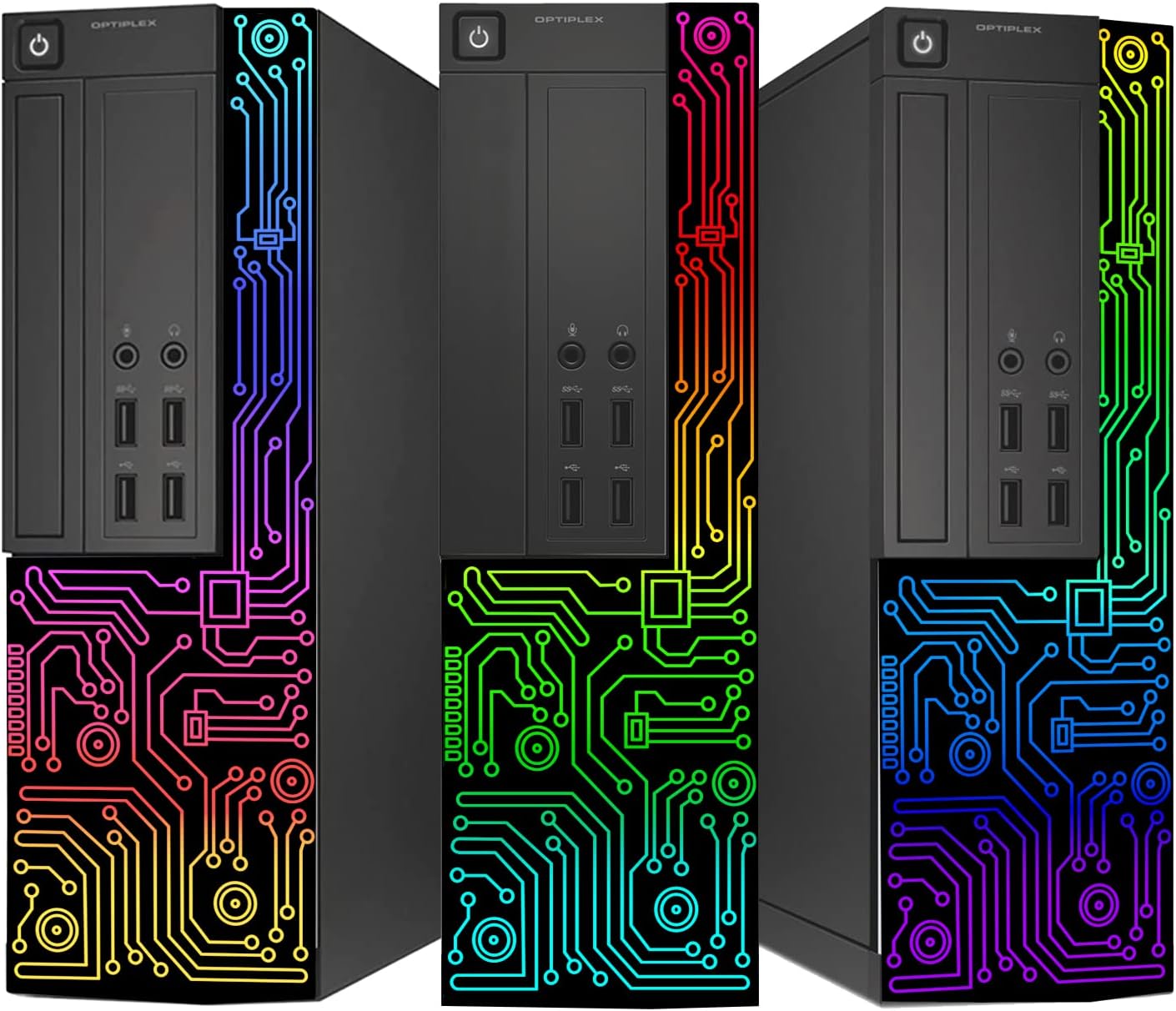 Small Desktop Computer with Quad Core Intel i5 3.2GHz 16GB DDR3 RAM 512GB SSD 24 Inch Monitor RGB Gaming Keyboard Mouse Windows 10 Pro R477032